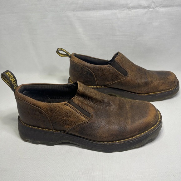 Dr. Martens Maclean Slip On Brown Loafers Mens Shoes Size 10 Air Wair 1990s Y2K